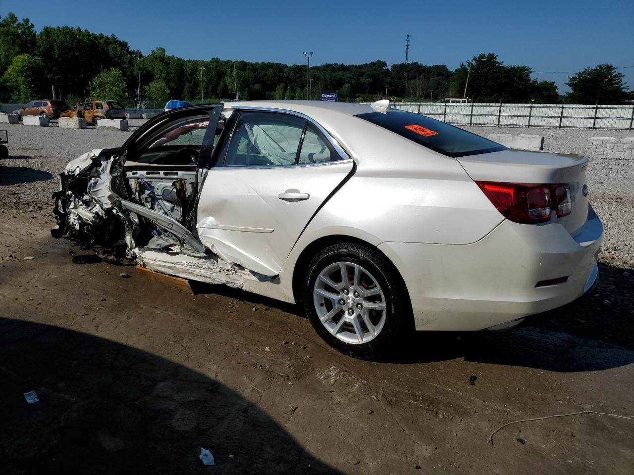 2013 Chevrolet Malibu 2Lt white null gas 1G11F5SR8DF161820 photo #3