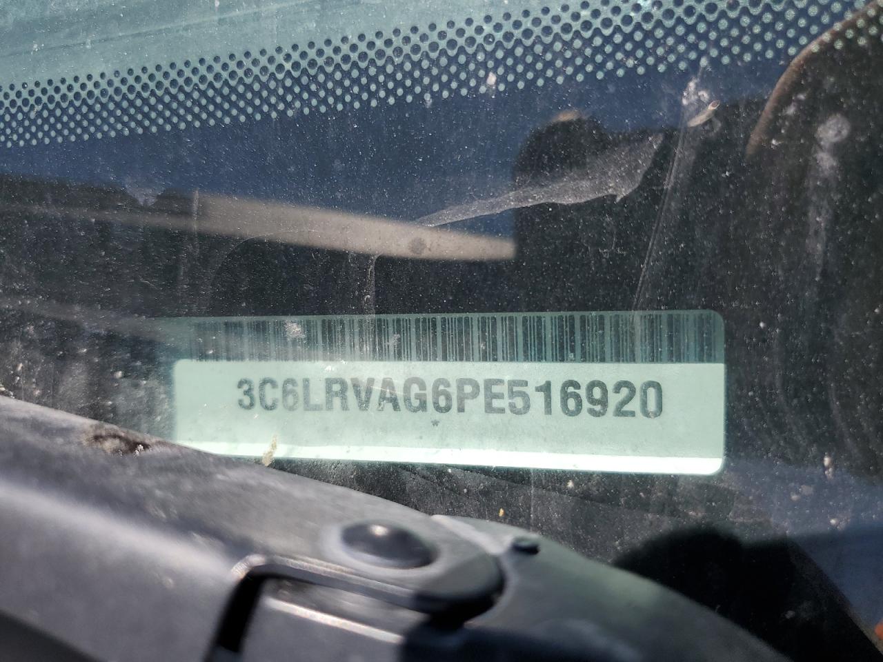 2023 Ram Promaster 1500 1500 Standard VIN: 3C6LRVAG6PE516920 Lot: 63325015