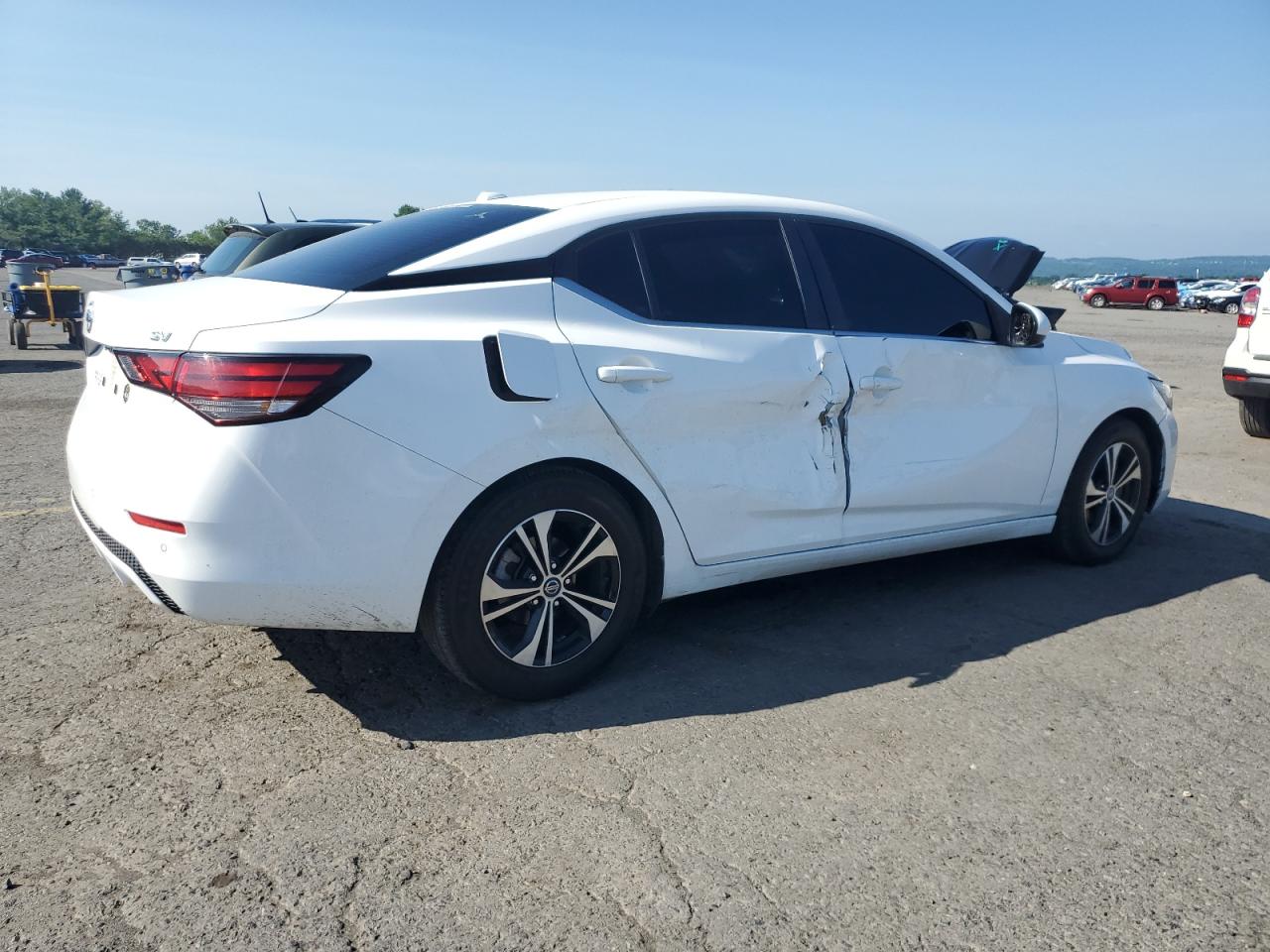 2021 Nissan Sentra Sv white null gas 3N1AB8CV7MY270572 photo #4