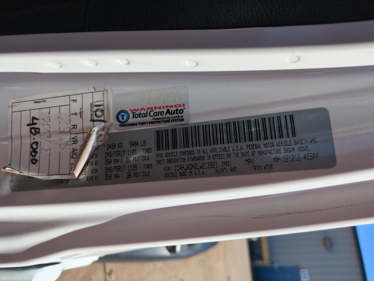 2020 Jeep Wrangler Unlimited Sport VIN: 1C4HJXDN2LW212821 Lot: 66475455