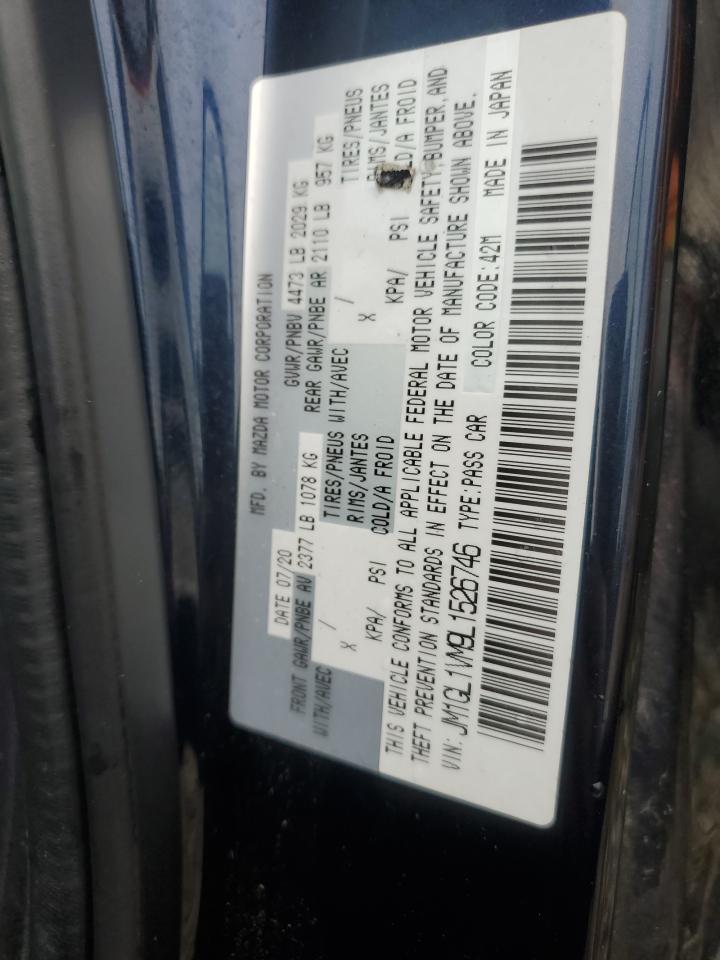 2020 Mazda 6 Touring VIN: JM1GL1VM9L1526746 Lot: 63233445