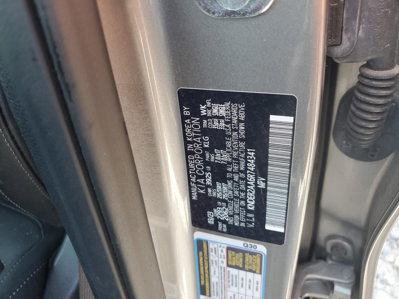 2024 Kia Seltos Ex VIN: KNDER2AA6R7484341 Lot: 65694125