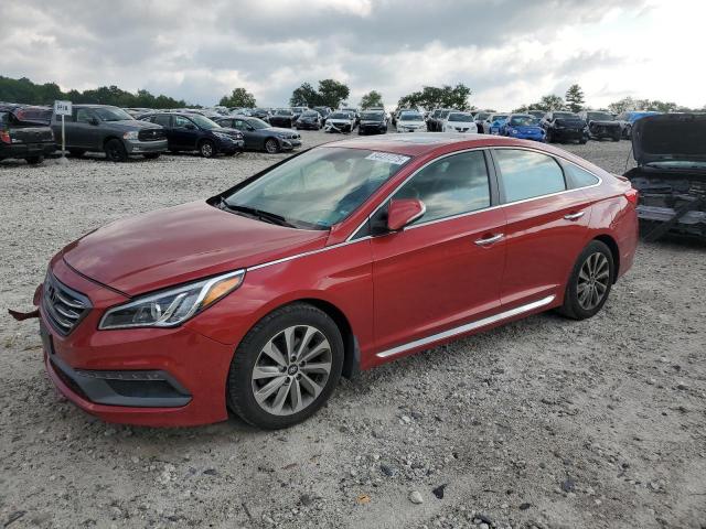 Sedans HYUNDAI SONATA 2017 Czerwony