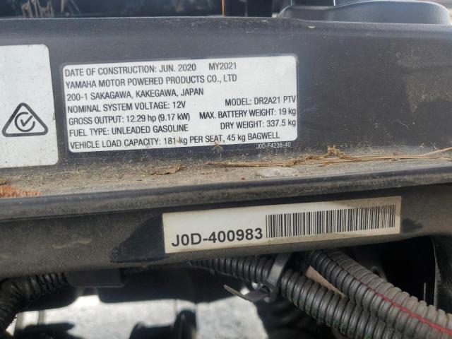 2021 YAMAHA GOLF CART  