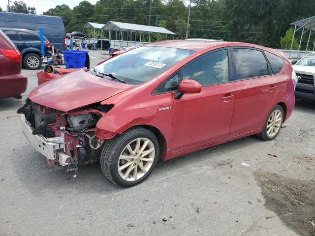  TOYOTA PRIUS 2012 Czerwony