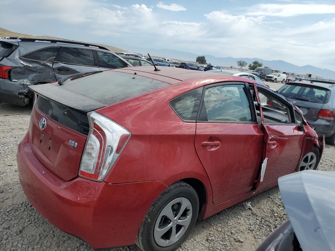 2013 Toyota Prius red null hybrid JTDKN3DU9D5593228 photo #4