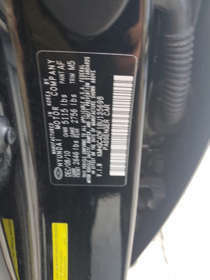 2011 Hyundai Genesis 4.6L VIN: KMHGC4DF1BU135698 Lot: 64056665