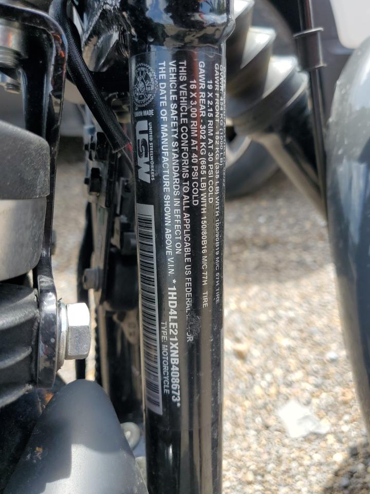 2022 Harley-Davidson Xl883 N VIN: 1HD4LE21XNB408673 Lot: 64210405