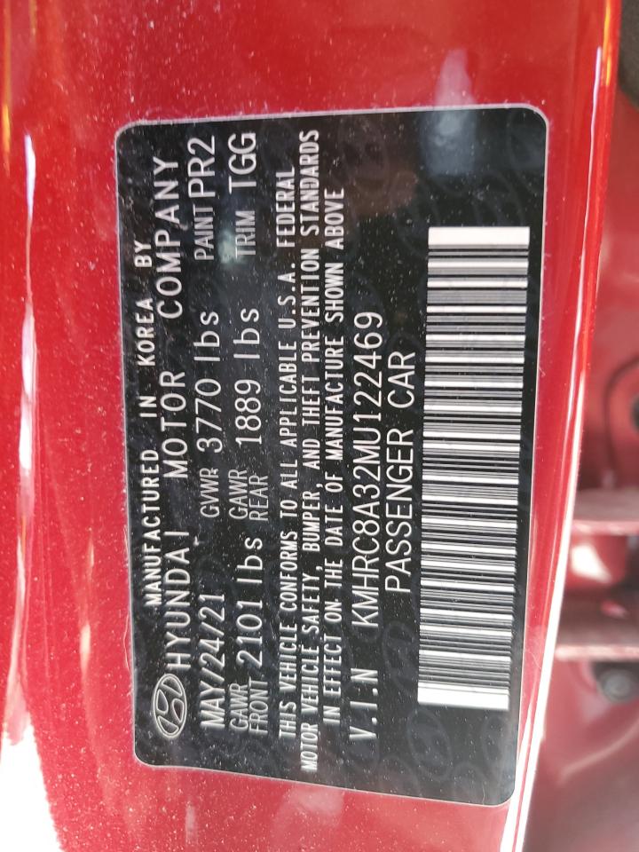 2021 Hyundai Venue Sel VIN: KMHRC8A32MU122469 Lot: 65292975