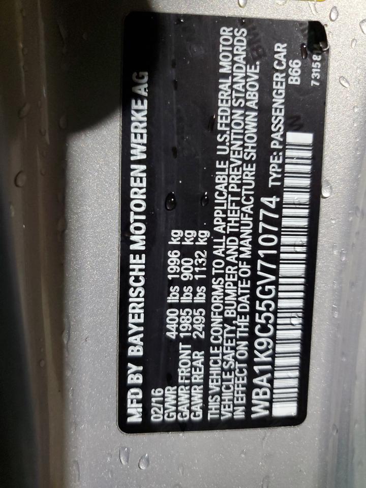 2016 BMW 228 I Sulev VIN: WBA1K9C55GV7107 Lot: 63633045