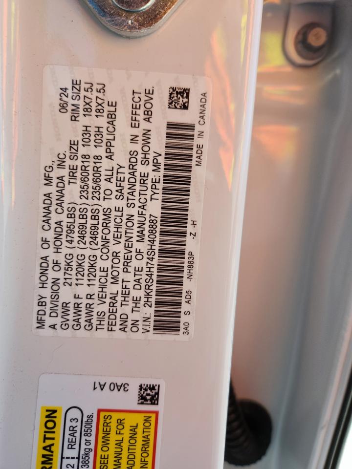 2025 Honda Cr-V Exl VIN: 2HKRS4H74SH408887 Lot: 66165915