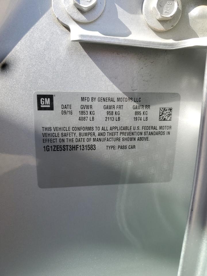 1G1ZE5ST3HF131583 CHEVROLET MALIBU 2017
