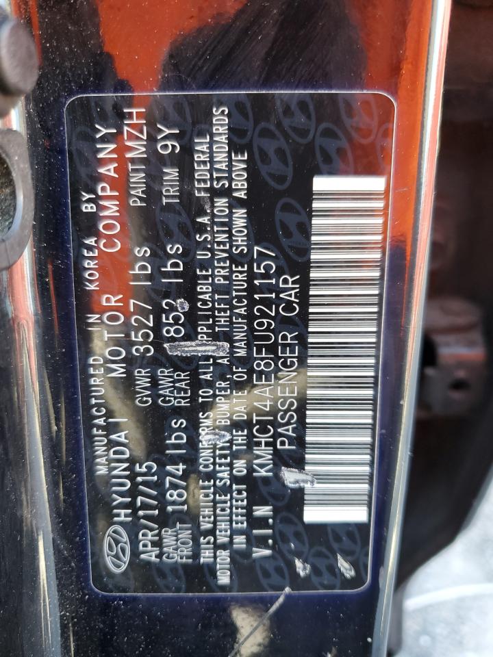 2015 Hyundai Accent Gls VIN: KMHCT4AE8FU921157 Lot: 63734445