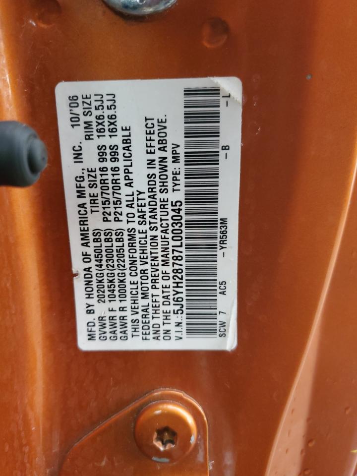 2007 Honda Element Ex VIN: 5J6YH28787L003045 Lot: 64725085