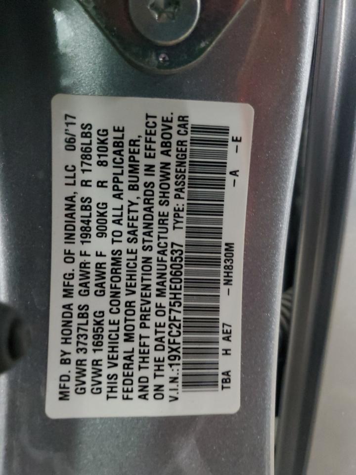 19XFC2F75HE060537 HONDA CIVIC 2017