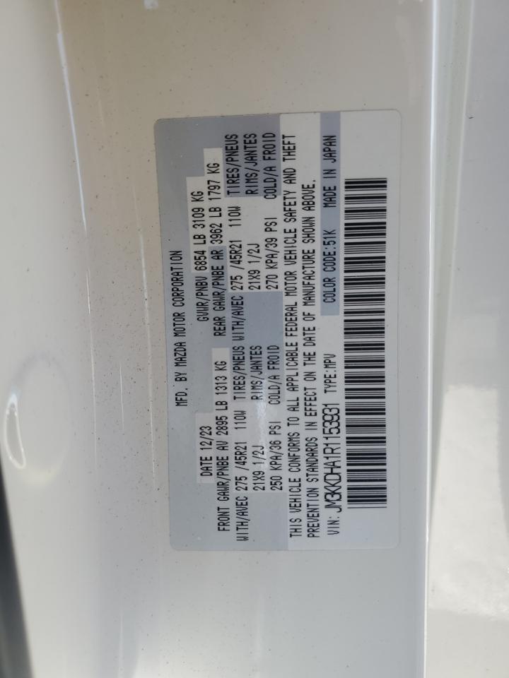 2024 Mazda Cx-90 Premium VIN: JM3KKDHA1R1153931 Lot: 63687215