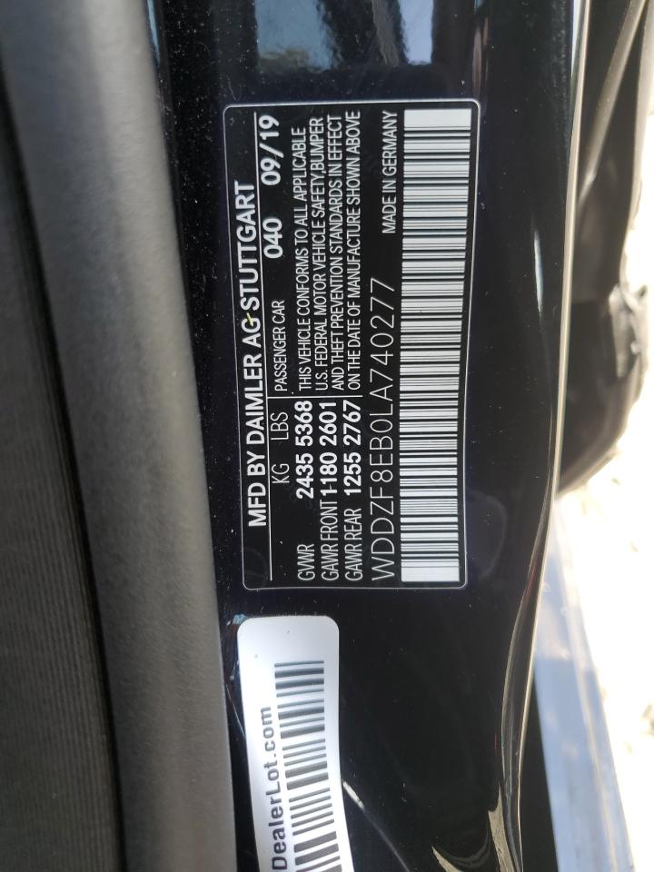 2020 Mercedes-Benz E 350 4Matic VIN: WDDZF8EB0LA740277 Lot: 63373225
