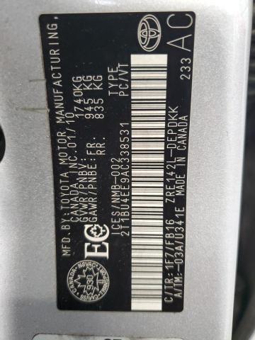 2010 TOYOTA COROLLA BASE  