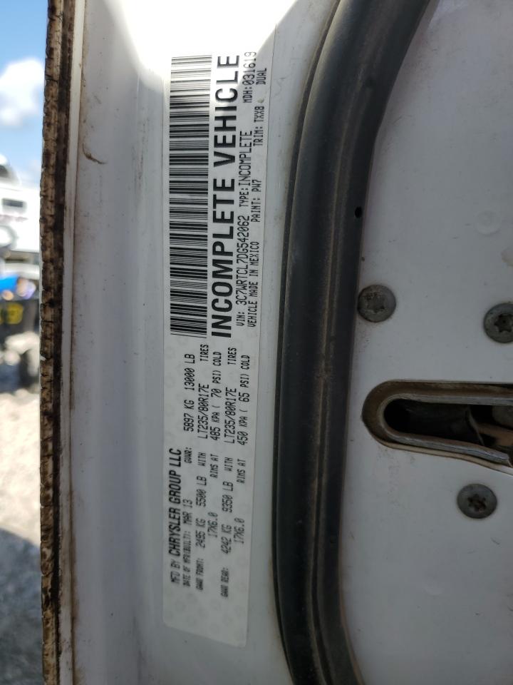 2013 Ram 3500 VIN: 3C7WRTCL7DG542062 Lot: 64426185