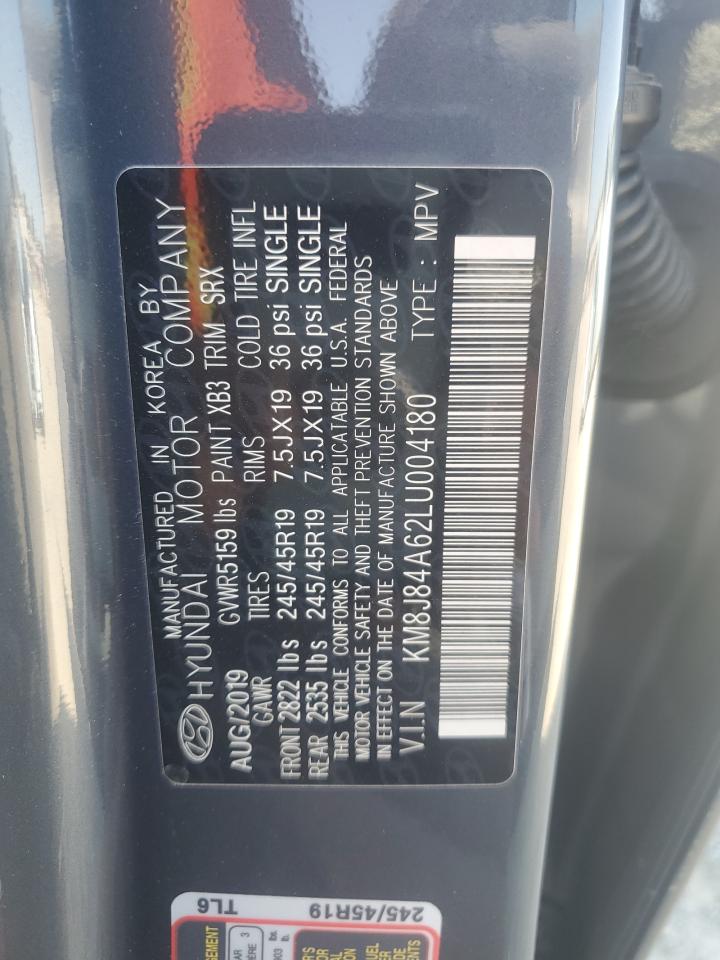 2020 Hyundai Nexo Limited VIN: KM8J84A62LU004180 Lot: 63445895