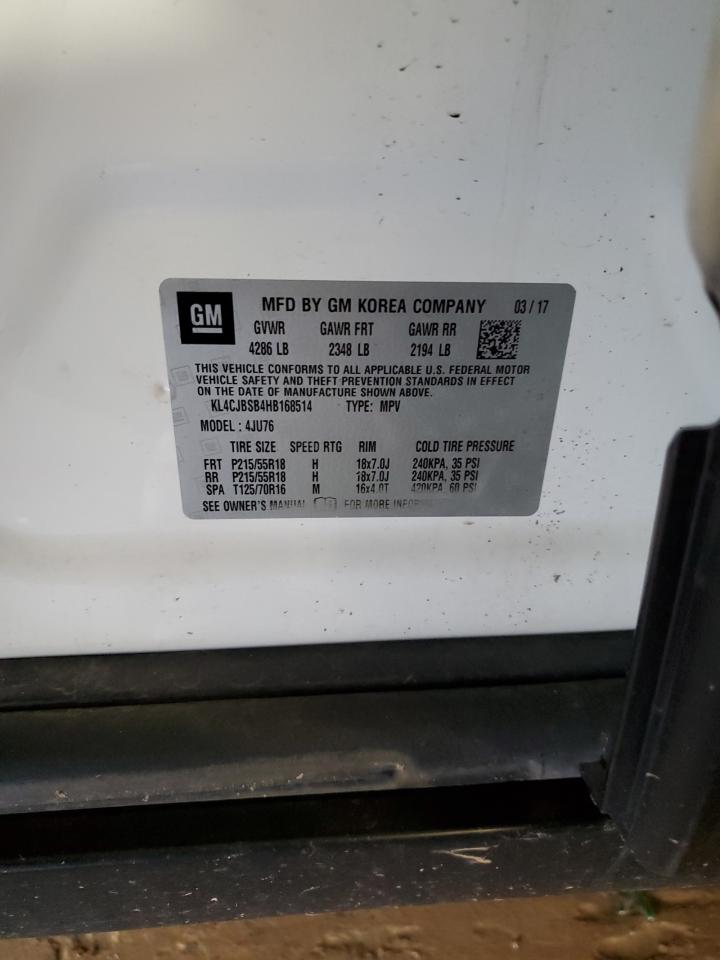 2017 Buick Encore Preferred Ii VIN: KL4CJBSB4HB168514 Lot: 66984445