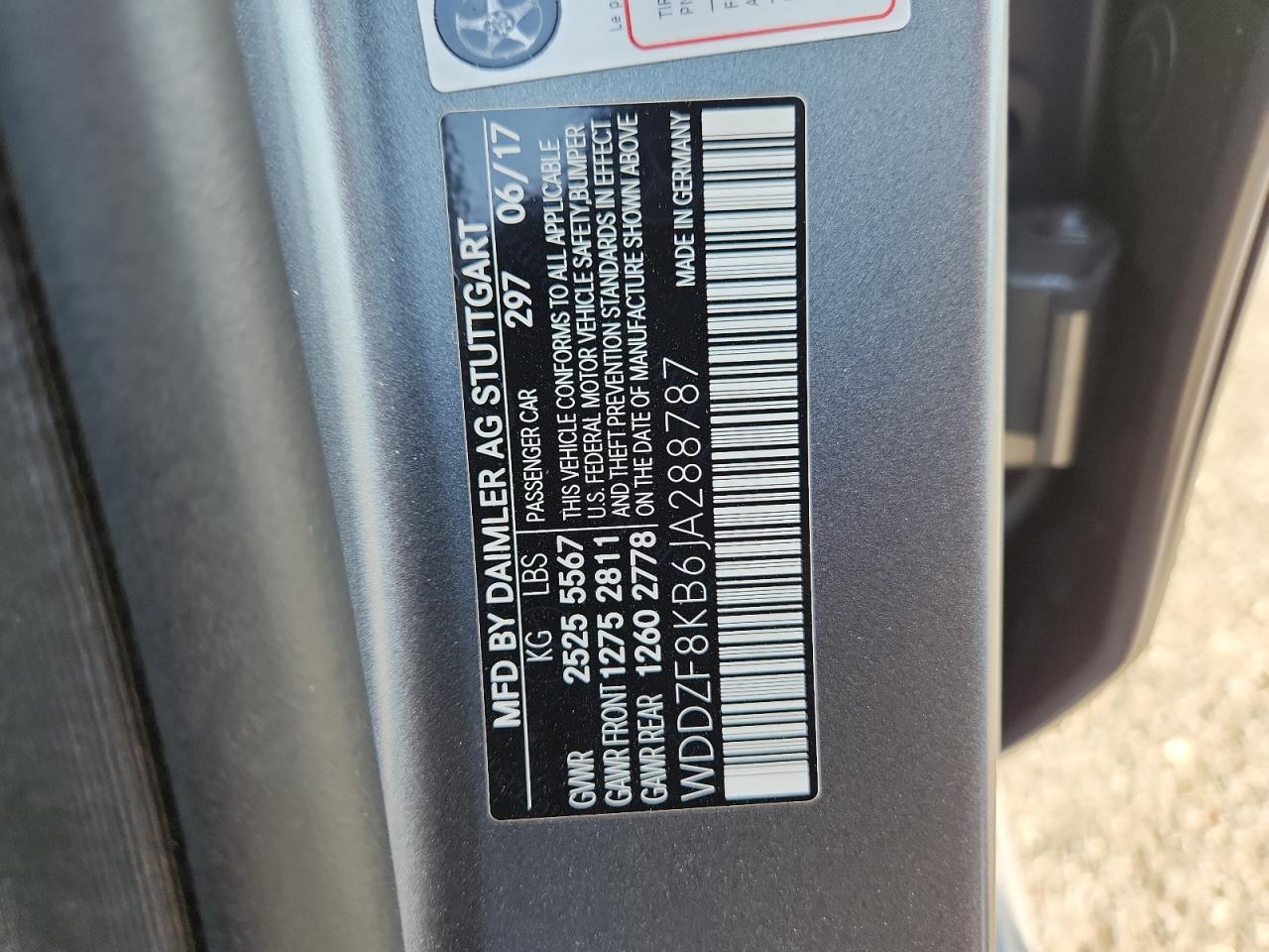 2018 Mercedes-Benz E 63 Amg-S VIN: WDDZF8KB6JA288787 Lot: 64379895
