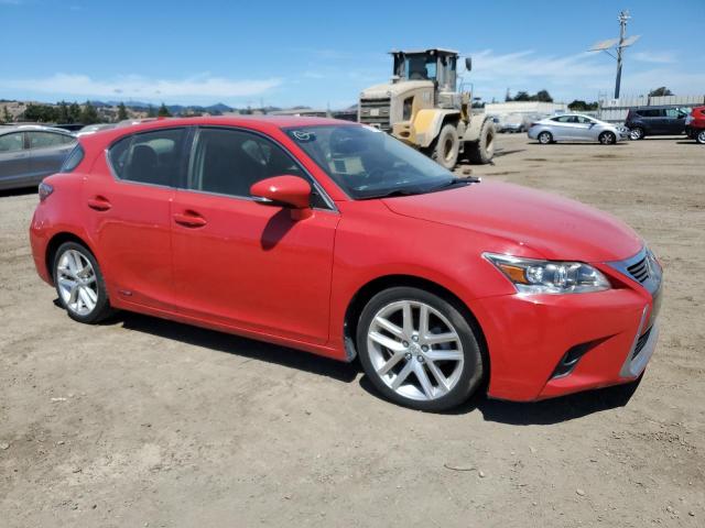 Hatchbacks LEXUS CT 200 2015 Czerwony