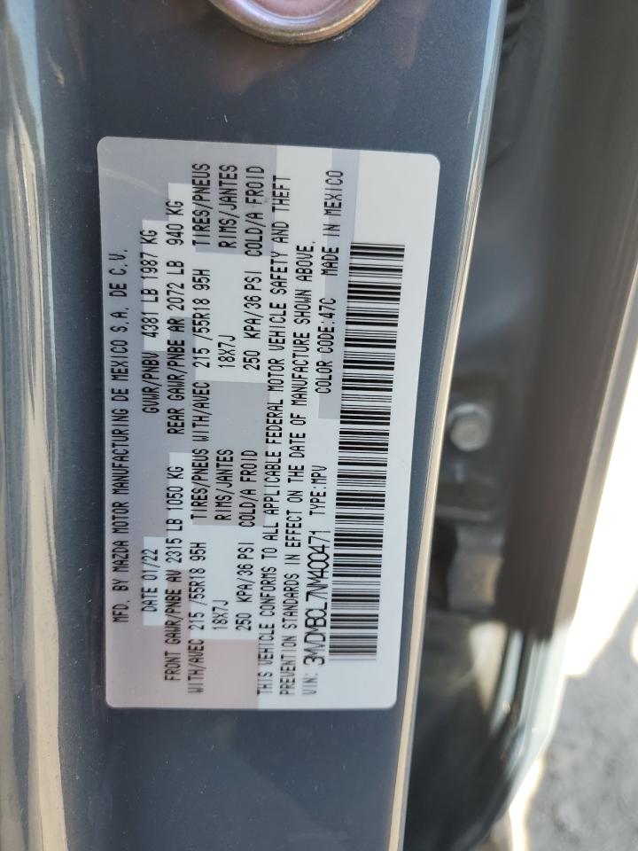 2022 Mazda Cx-30 Preferred VIN: 3MVDMBCL7NM400471 Lot: 66414825