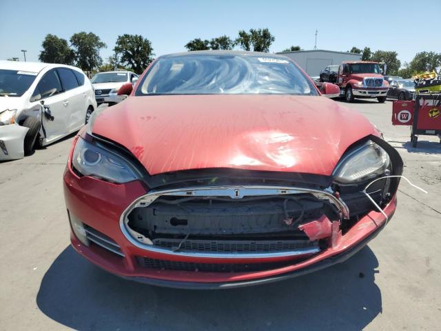 Hatchbacks TESLA MODEL S 2014 Czerwony