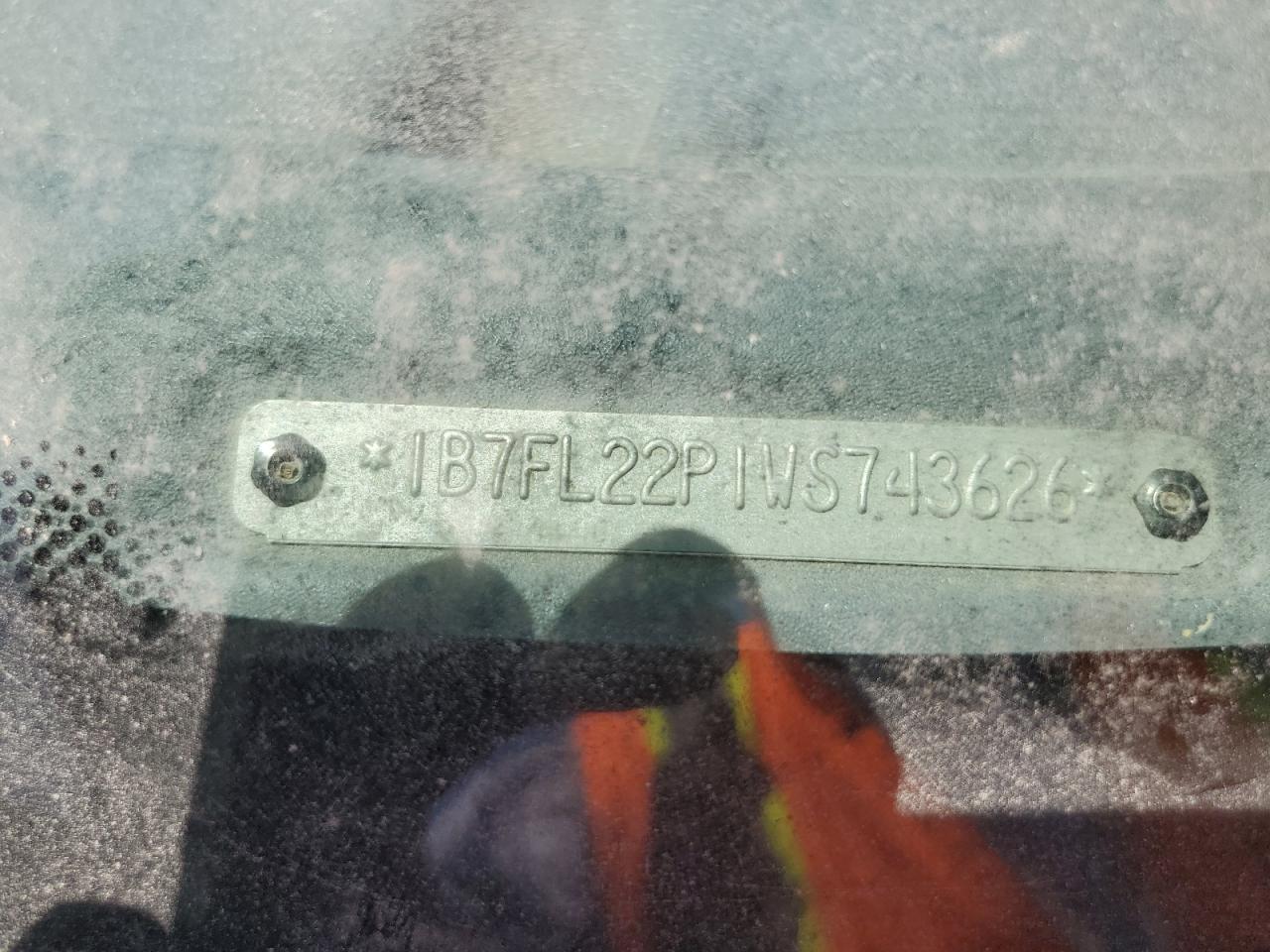 1998 Dodge Dakota VIN: 1B7FL22P1WS743626 Lot: 66499305