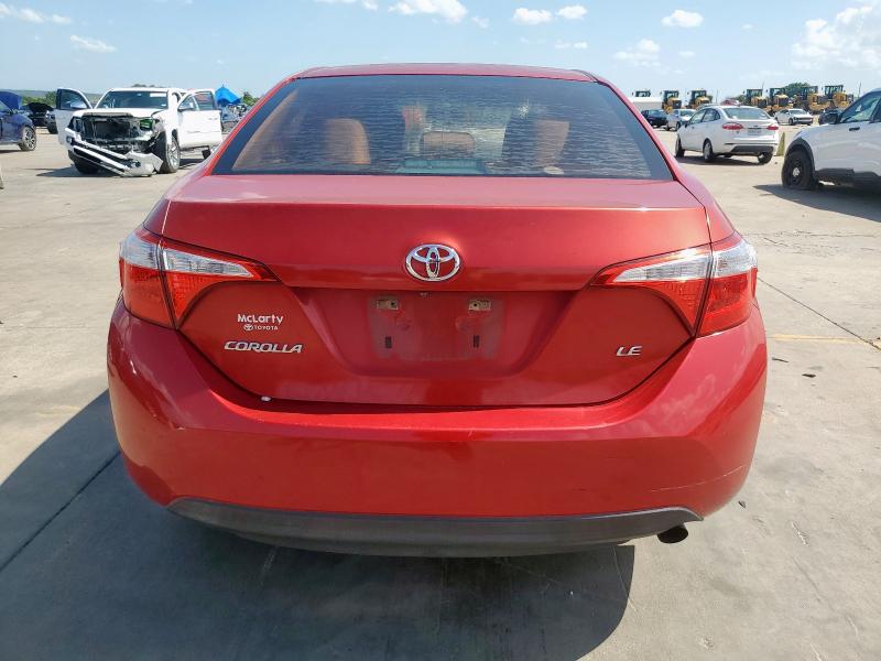  TOYOTA COROLLA 2015 Red