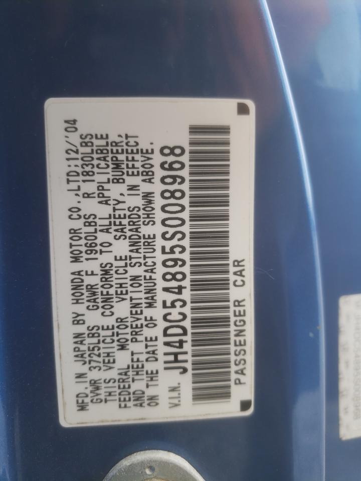 jh4dc54895s008968 JH4DC54895S008968 2005 Acura Rsx