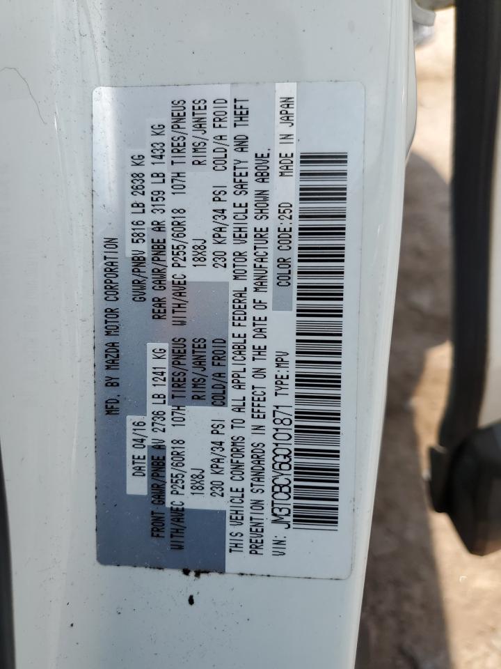 2016 Mazda Cx-9 Touring VIN: JM3TCBCY6G0101871 Lot: 64575305