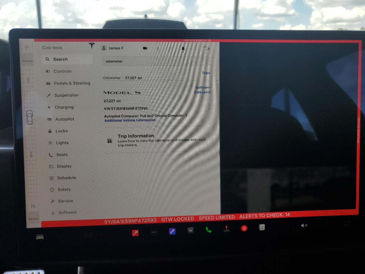 2022 Tesla Model S VIN: 5YJSA1E59NF472593 Lot: 64378565