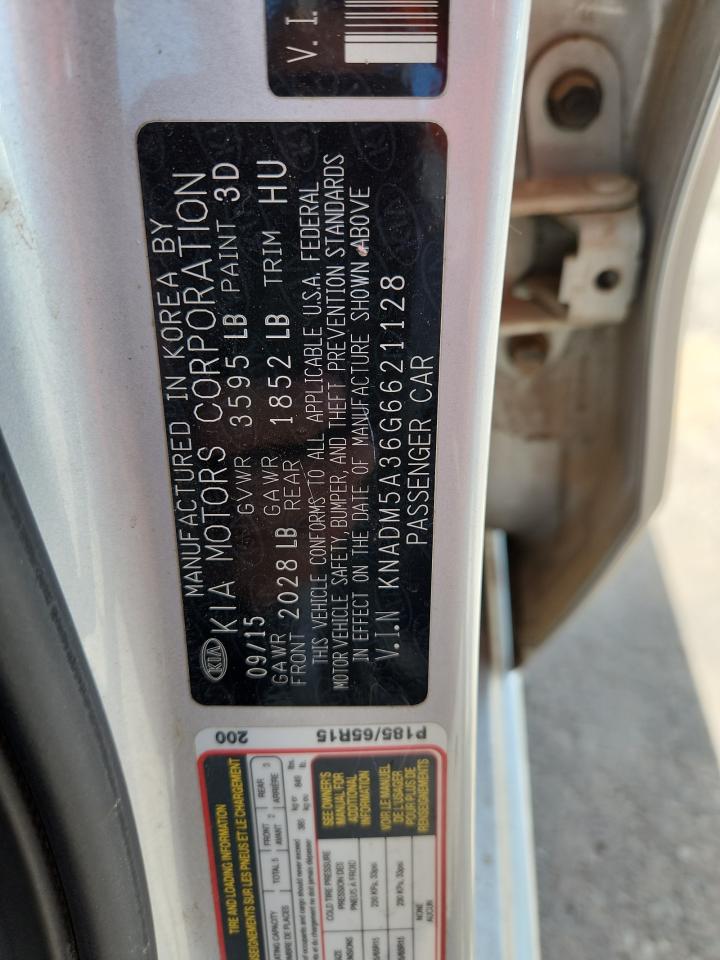 2016 Kia Rio Lx VIN: KNADM5A36G6621128 Lot: 64803555