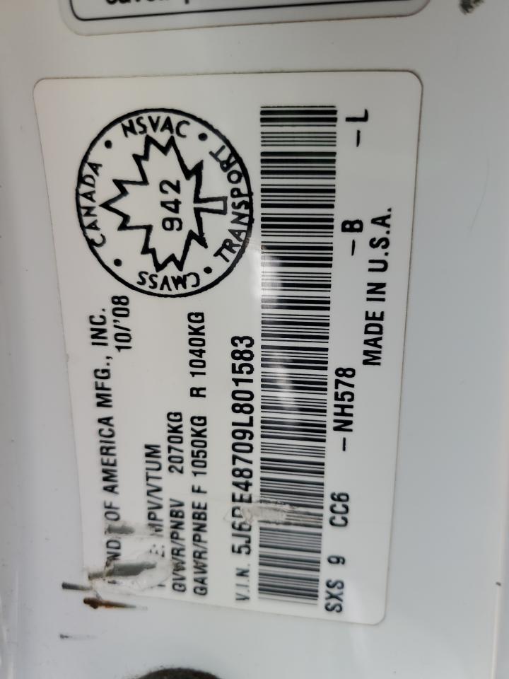 2009 Honda Cr-V Exl VIN: 5J6RE48709L801583 Lot: 64094075