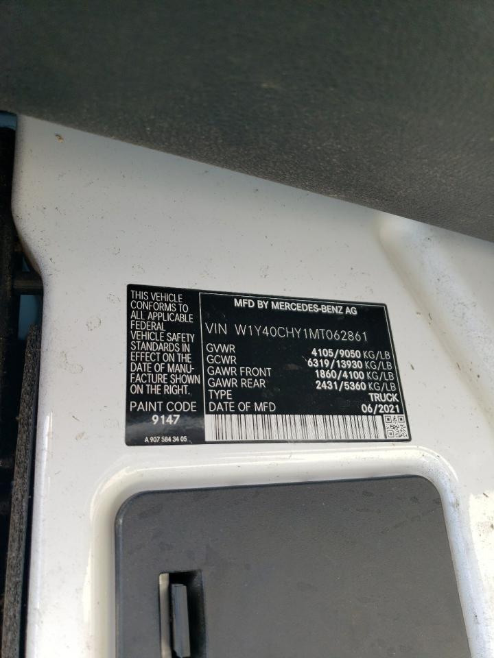 2021 Mercedes-Benz Sprinter 2500 VIN: W1Y40CHY1MT062861 Lot: 62969225