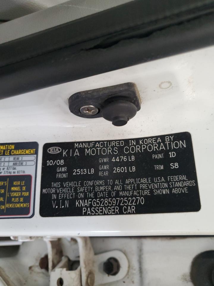 2009 Kia Rondo Base VIN: KNAFG528597252270 Lot: 66206375