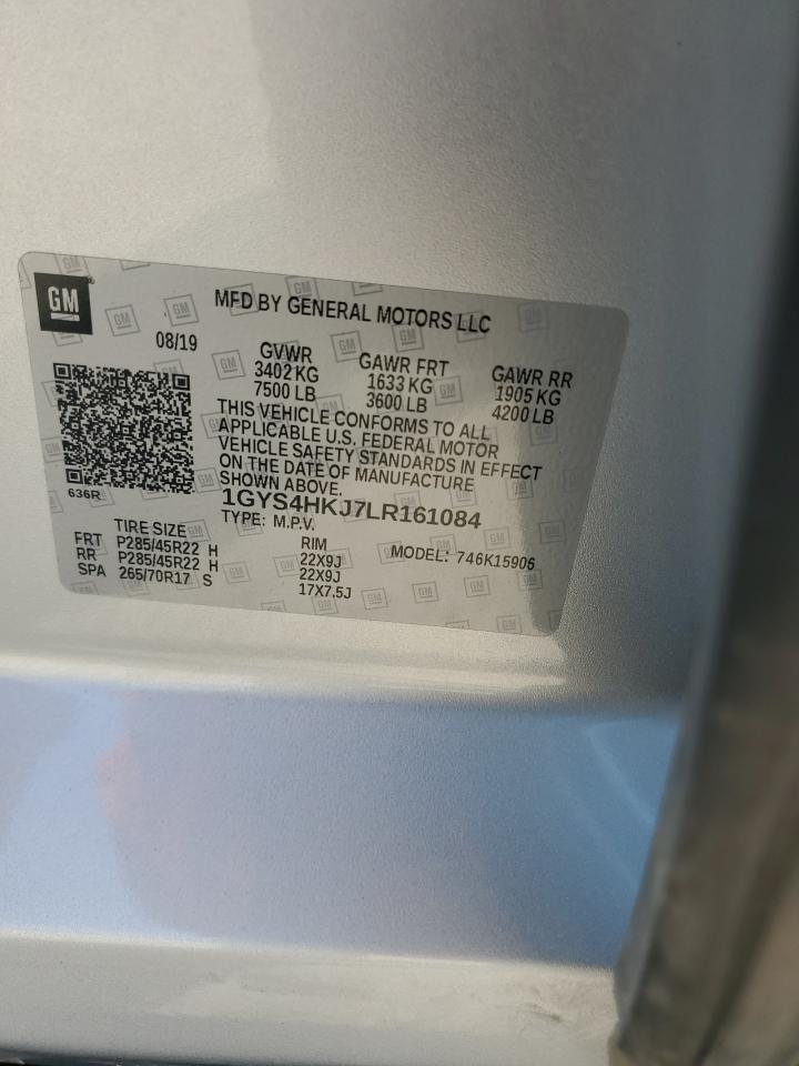 2020 Cadillac Escalade Esv Luxury VIN: 1GYS4HKJ7LR161084 Lot: 65014365