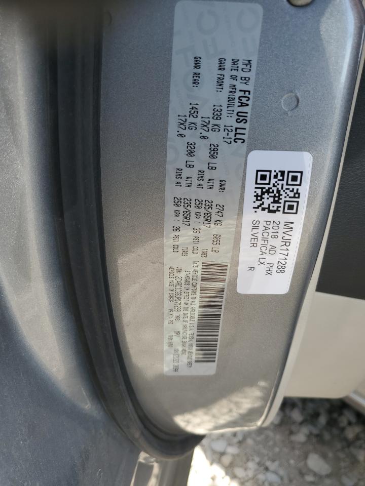 2018 Chrysler Pacifica Lx VIN: 2C4RC1CG6JR171288 Lot: 65256395