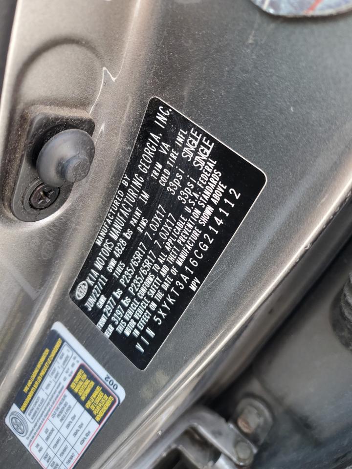 2012 Kia Sorento Base VIN: 5XYKT3A16CG214112 Lot: 64049465