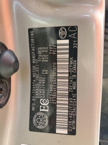2010 TOYOTA COROLLA BASE  