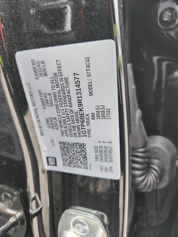 2024 GMC Canyon Elevation VIN: 1GTP6BEK9R1314577 Lot: 62745845