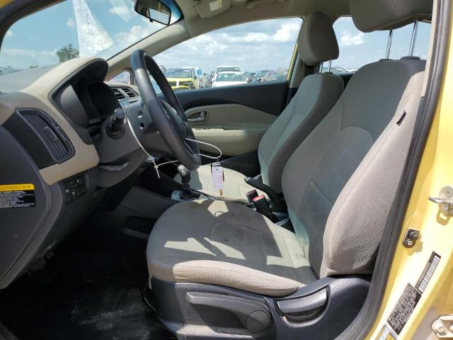  KIA RIO 2016 Żółty