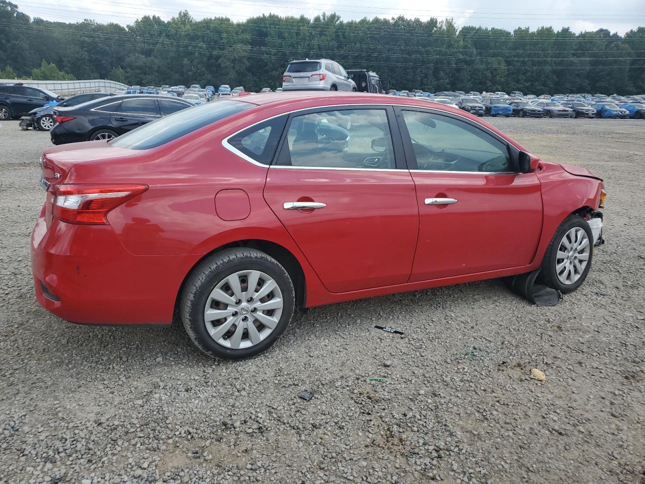 2016 Nissan Sentra S red sedan gas 3N1AB7AP9GY308970 photo #4