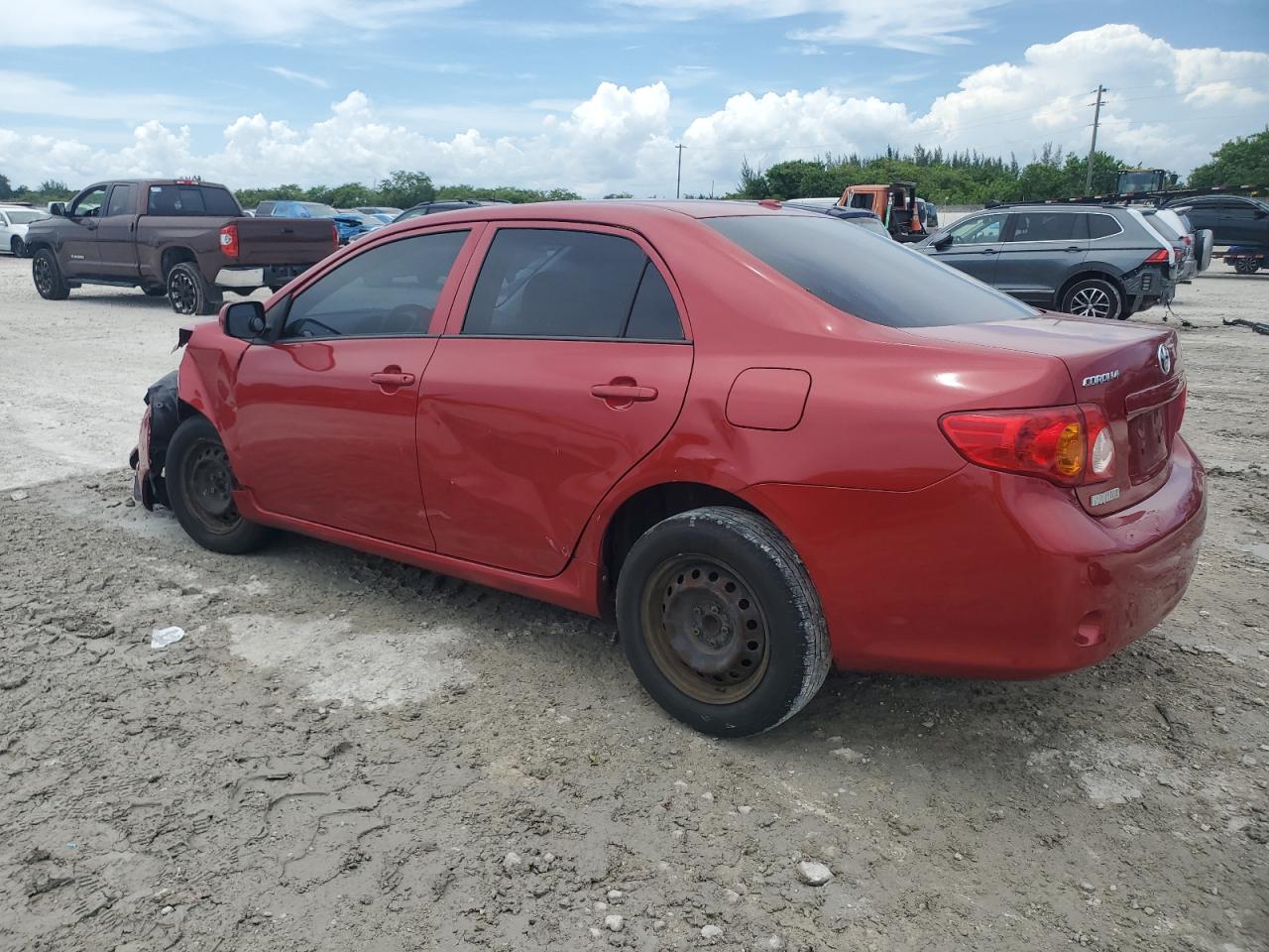 2009 Toyota Corolla Base red null gas JTDBL40EX99024186 photo #3
