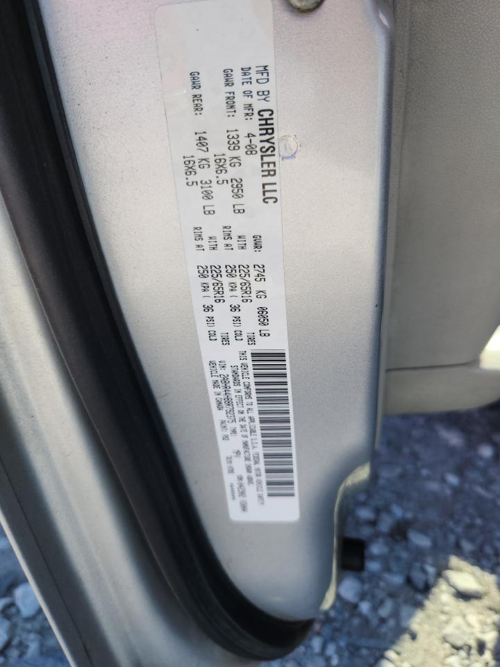 2008 Chrysler Town & Country Lx VIN: 2A8HR44H88R792375 Lot: 64259565