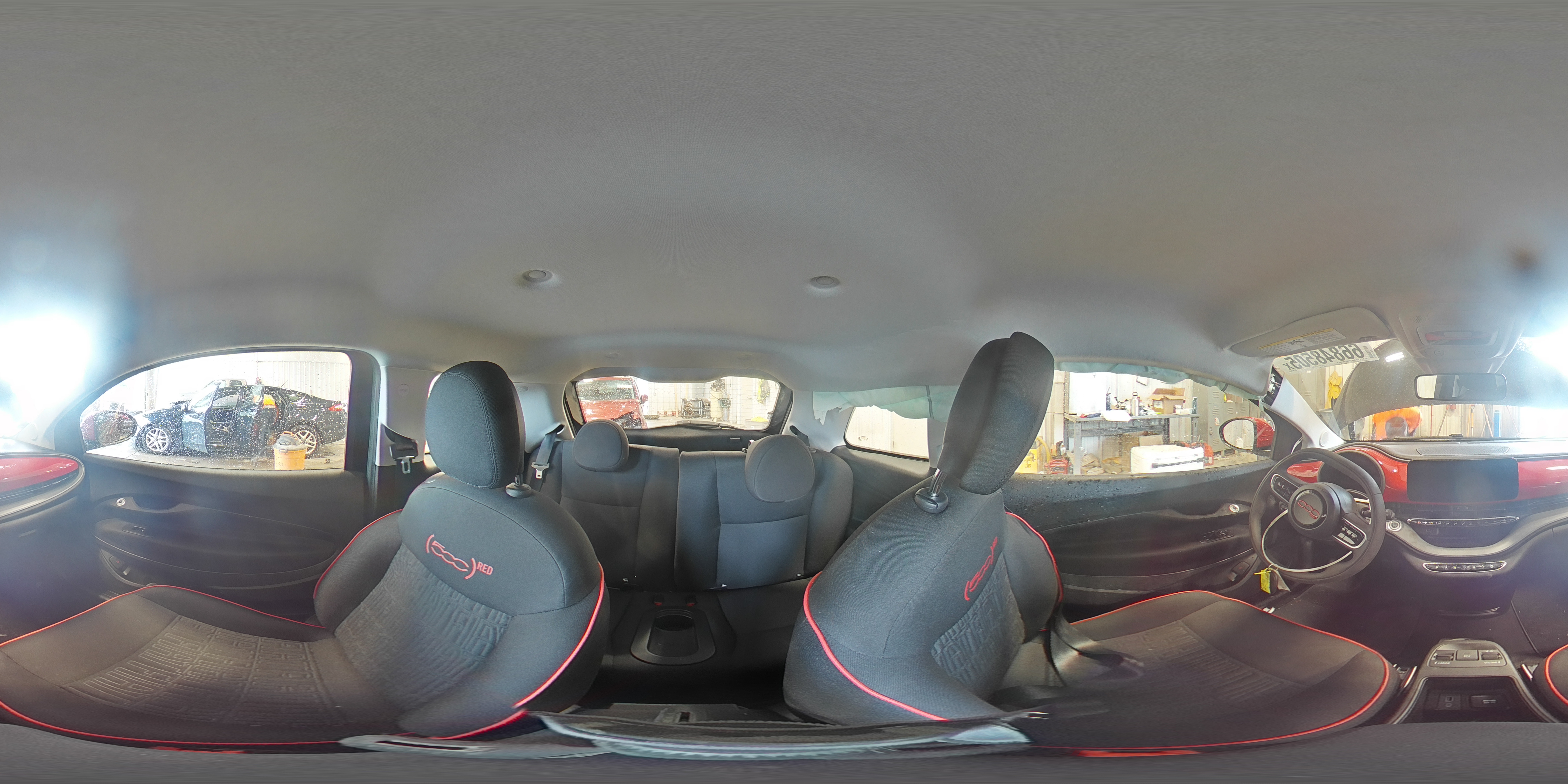 2024 Fiat 500 E Red VIN: ZFAFFAA46RX217208 Lot: 66848505