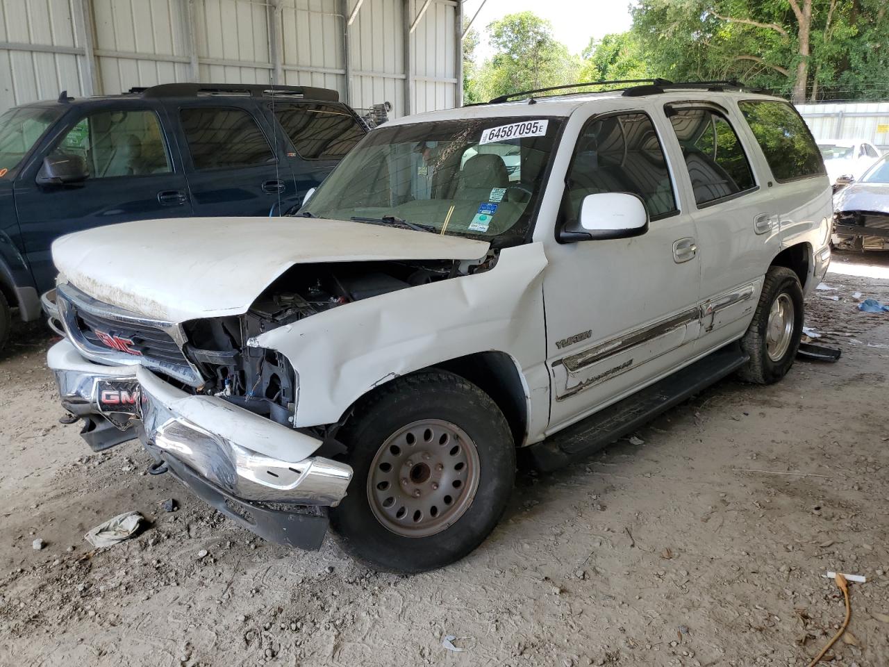 2002 GMC Yukon white null flexible 1GKEC13Z42R226185 photo #1