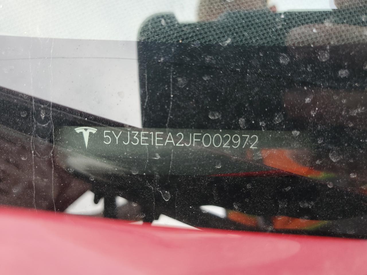 2018 Tesla Model 3 VIN: 5YJ3E1EA2JF002972 Lot: 65196675